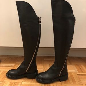 Ash over the knee boots